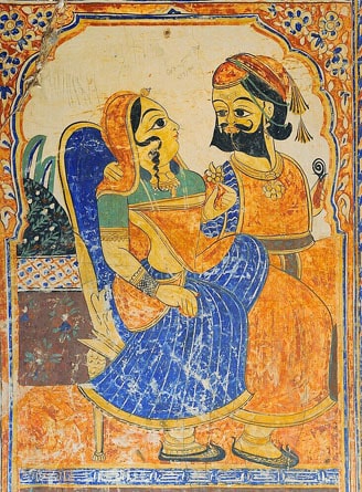 Wall painting, Haveli in Shekhawati, Rajasthan