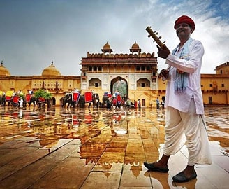 Hot and wet weather season in Rajasthan